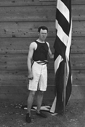 First-place medallist James Connolly, Athens, 1896. Photo credit: IOC Olympic Museum